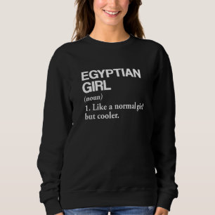 Ägyptische Mädchen - Ägyptische Flagge Sweatshirt
