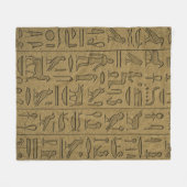 Ägyptische Mauer Fleecedecke (Vorderseite (Horizontal))