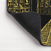 Ägyptische Mauspad - Pyramide & Hieroglyphe (Ecke)