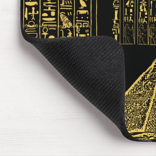 Ägyptische Mauspad - Pyramide & Hieroglyphe (Ecke)