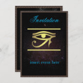 Ägyptische Mondveranstaltung Einladungskarte (Vorne/Hinten)