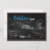 Ägyptische Mondveranstaltung Einladungskarte (Rückseite)