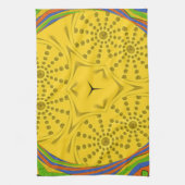 Ägyptische Motif Art Print Checkered Frame Design Handtuch (Vertikal)