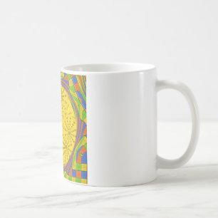 Ägyptische Motif Art Print Checkered Frame Design Kaffeetasse