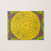 Ägyptische Motif Art Print Checkered Frame Design Puzzle (Horizontal)