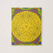 Ägyptische Motif Art Print Checkered Frame Design Puzzle (Vertikal)