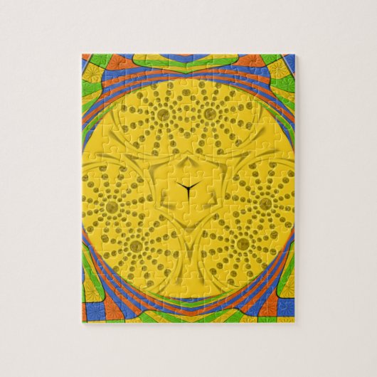 Ägyptische Motif Art Print Checkered Frame Design Puzzle (Vertikal)