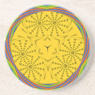 Ägyptische Motif Art Print Checkered Frame Design Untersetzer