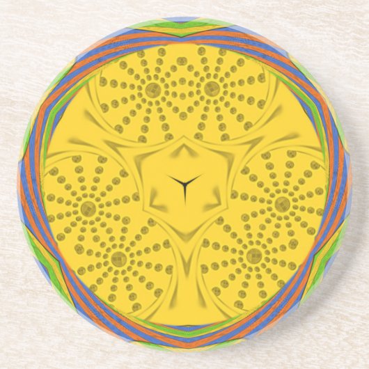 Ägyptische Motif Art Print Checkered Frame Design Untersetzer (Vorne)