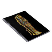 Ägyptische Mumie in Sarcophagus, Horror, Halloween Notizblock (Rechte Seite)