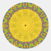 Ägyptische Musterkunst Runder Aufkleber (Vorderseite)