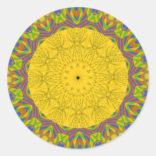Ägyptische Musterkunst Runder Aufkleber (Vorderseite)