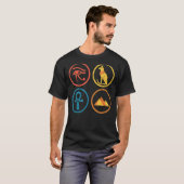 Ägyptische Mythologie Ägypten Pyramide Antiker Ägy T-Shirt (Vorne ganz)