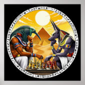 Ägyptische Mythologie Gods Anubis Thoth Poster (Vorne)