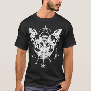 Ägyptische Mythologie Heidnische Sphynx-Katze Wicc T-Shirt