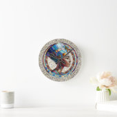 Ägyptische Nefertiti - Mosaikkunst Runde Wanduhr (Zuhause)