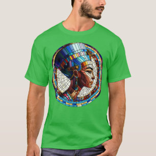 Ägyptische Nefertiti-Mosaikkunst T-Shirt