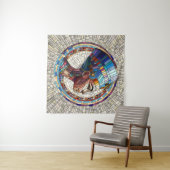 Ägyptische Nefertiti - Mosaikkunst Wandteppich (Beispiel (Horizontal))