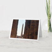 Ägyptische Obelisk und Kolumnen, Luxor, Karte (Vorderseite)