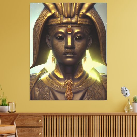 Ägyptische Osiris Canvas Print Leinwanddruck (Insitu (Wohnzimmer))