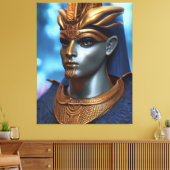 Ägyptische Osiris Canvas Print Leinwanddruck (Insitu (Wohnzimmer))