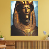 Ägyptische Osiris Canvas Print Leinwanddruck (Insitu (Wohnzimmer))