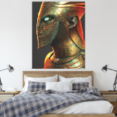 Ägyptische Osiris Canvas Print Leinwanddruck (Insitu (Schlafzimmer))