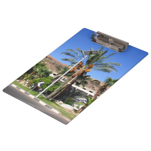 Ägyptische Palmen Klemmbrett (Schrägansicht)