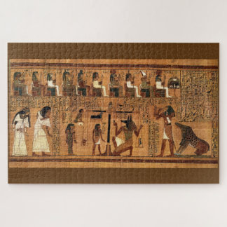Ägyptische Papyrus-Kunst-Türmatte Buch der Toten Puzzle