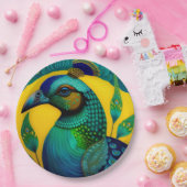 Ägyptische Pfauenpapiere-Teller Pappteller (Party)