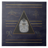 Ägyptische Pharao Hieroglyphen Fliese (Vorderseite)