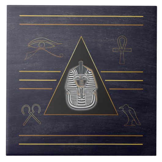 Ägyptische Pharao Hieroglyphen Fliese (Vorderseite)