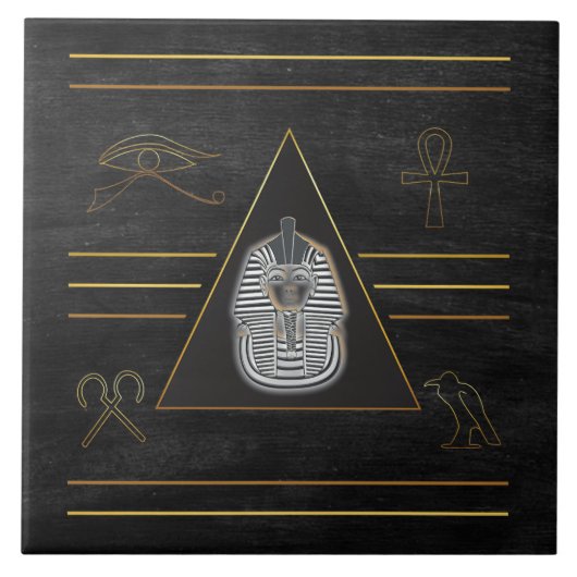 Ägyptische Pharao Hieroglyphen Fliese (Vorderseite)