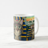 Ägyptische Pharao-Katze Bastet Ägypten Kaffeetasse (VorderseiteRechts)