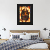 Ägyptische Pharao Tutankhamen Kunststudie II Leinwanddruck (Insitu (Schlafzimmer))