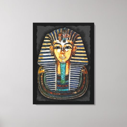 Ägyptische Pharao Tutankhamen Kunststudie Leinwanddruck (Vorderseite)