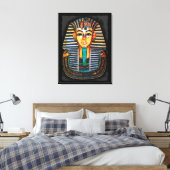 Ägyptische Pharao Tutankhamen Kunststudie Leinwanddruck (Insitu (Schlafzimmer))