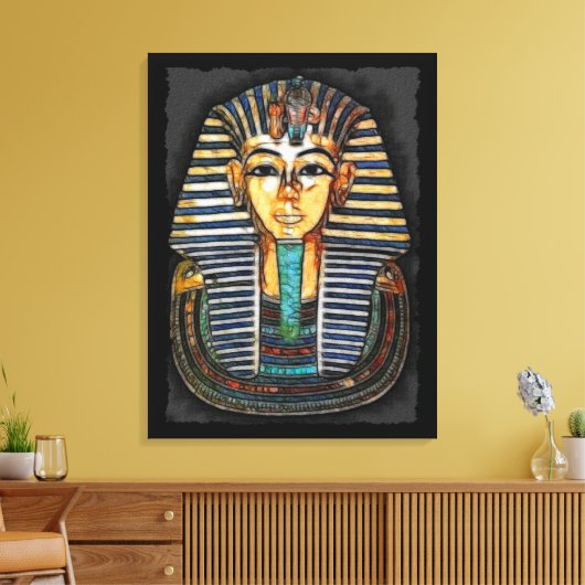 Ägyptische Pharao Tutankhamen Kunststudie Leinwanddruck (Insitu (Wohnzimmer))