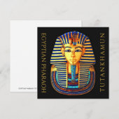 Ägyptische Pharao Tutankhamun Hi-Def-Flachkarte (Vorne/Hinten)