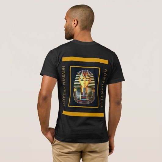 ÄGYPTISCHE PHARAOH TUTANKHAMUN T-Shirt (Schwarz voll)