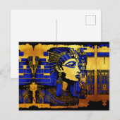 Ägyptische Pharaonenmanuskripte Postkarte (Vorne/Hinten)