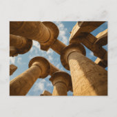 Ägyptische Postcard Majestic Temple Columns Postkarte (Vorderseite)