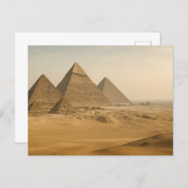 Ägyptische Postkartenansicht Giza Pyramids Postkarte
