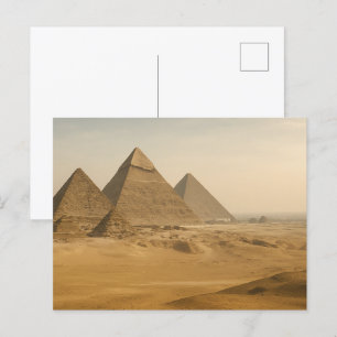 Ägyptische Postkartenansicht Giza Pyramids Postkarte