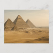 Ägyptische Postkartenansicht Giza Pyramids Postkarte (Vorderseite)