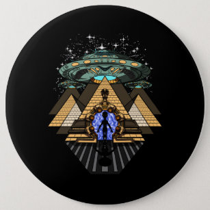 Ägyptische Pyramide-alien-Raum Annunaki Button
