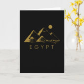 Ägyptische Pyramide Hieroglyphen Karte (Gelbe Blume)