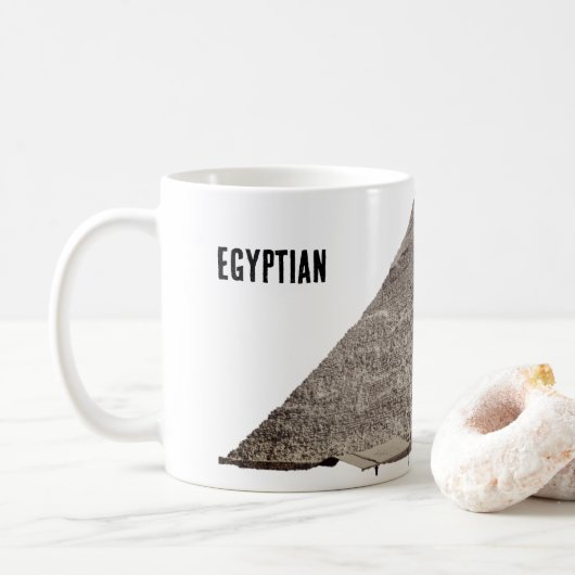 Ägyptische Pyramide Kaffeetasse (Mit Donut)