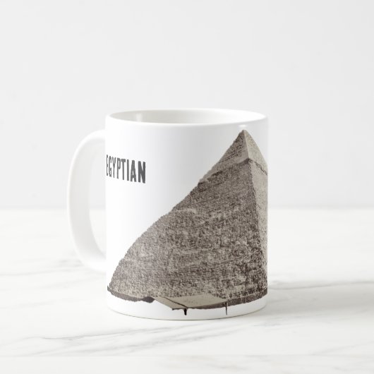 Ägyptische Pyramide Kaffeetasse (Vorderseite Links)