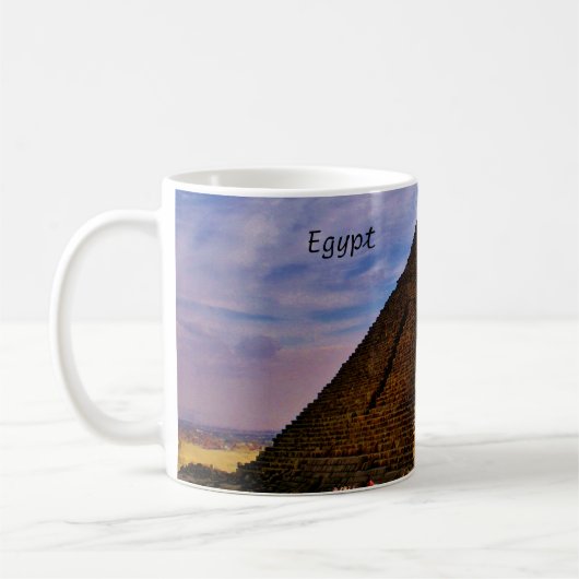 Ägyptische Pyramide Kaffeetasse (Links)